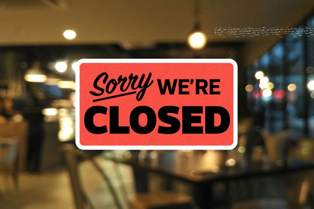 Beaucoup de restaurant ferment leurs portes au cours de la première année d'exploitation.
